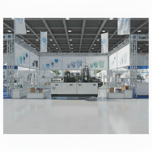 Máquina Automática para Fabricar Vasos de Papel QiChen, 380V, Motor con Bomba de Rodamientos, 70-90 Piezas/Min, Papel Recubierto de PE, Varios Tamaños - Product Image 1