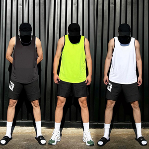 Custom Streetwear Wear Sleeveless T-Shirt Athletic Distressed Vest Men Vintage Acid Wash Oversized - Product Image 1