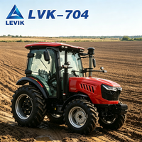 Tracteur agricole miniature haute précision 4x4, mini tracteur diesel 70 CV avec tondeuse pour l'entretien des pelouses et des pâturages