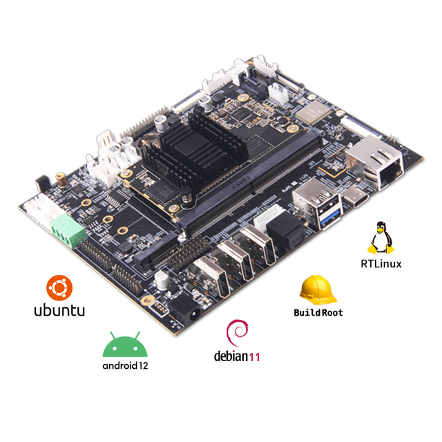 Customizable RK3588 Industrial Embedded AI Development Board Android Ubuntu Debian Buildroot RTLinux for Kits