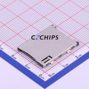 HYC143-SIM09-190 <b>SIM</b> <b>Card</b> Connector SMD Connector Self-Return Type Mini <b>SIM</b> <b>Card</b> <b>Card</b> <b>Holder</b> With <b>Card</b> Detection - Product Image 1