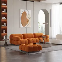 Nordic creative cloud sofa negozio di abbigliamento modern modular velvet fabric moduler combination sofa set