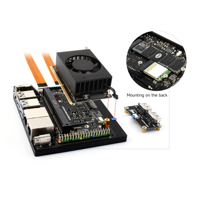 Jetson Orin Nano AI Dual ETH Development Kit for Embedded and Edge Systems, Options for 4GB/8GB Memory Jetson Orin Nano Module