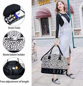 Sacs de voyage Design Factory Leopard, bagages imperméables, sacs à main pour voyager - Product Image 3