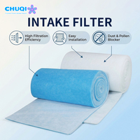 Rouleau de média filtrant en fibre synthétique polyester bleu et blanc G2 G3 G4, neuf, matériau de pré-filtrage pour cabine de peinture