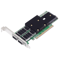 BCM957608-P2200GQF00 Dual-Port 200 Gbs QSFP PCI Express 5.0 16 Kartu Adaptor Jaringan Ethernet