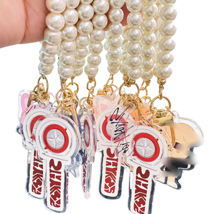 ขายร้อน Felix bangchan อะคริลิคมุกแสงติดพวงกุญแจการ์ตูนเด็กน่ารักสำหรับ skzoo พวงกุญแจจี้ kpop merch TOP - Product Image 2