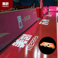 Plancher en bois d'érable massif durable, facile à installer, design vectorisé portable pour sols de sport intérieurs de basketball Merry Merry