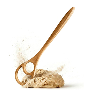 Nouveau fouet à pâte danois 2026 en bois massif, noyer noir, manche long, fait main, outil de pétrissage pour pain au levain, pour la pâtisserie artisanale - Product Image 1