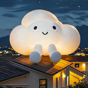 Nuvola Gonfiabile Pubblicitaria Bianca, Installazione Artistica a Forma di Nuvola, Modello di Palloncini a Forma di Nuvola per Marketing/Feste a Tema - Product Image 1