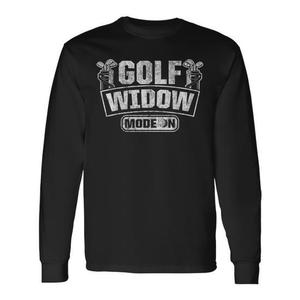 Camiseta de manga larga Golf Widow Mode On para golfistas - Product Image 1
