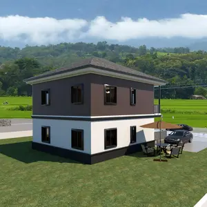Огнестойкий и водостойкий сборный Sip-Волоконный умный пенопластовый цементный дом