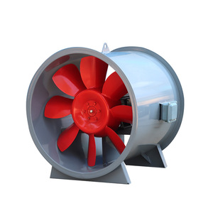 Ventilateur d'extraction à flux mixte 380 V, montage sur conduit, en fonte avec pales en plastique, pour la ventilation des fumées d'incendie dans les garages souterrains - Product Image 1