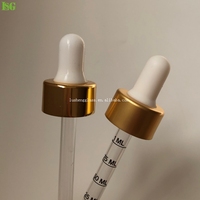 Ampoules en caoutchouc de silicone blanc noir mat NBR ampoule en caoutchouc nitrile métal plastique 22mm 20mm or argent blanc capuchon compte-gouttes