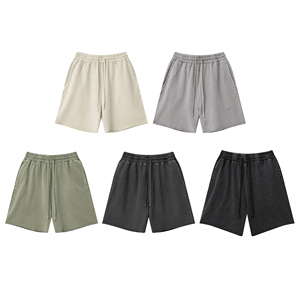 <b>Men's</b> Summer Heavy Terry <b>Shorts</b> High-Quality Retro Loose High Street Sports Fashion - Product Image 2