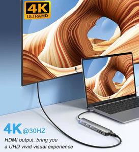 Nhà máy phổ biến Multiport <span class=keywords><strong>USB</strong></span> C HUB 7 trong <span class=keywords><strong>1</strong></span> Dongle Adapter HDTV SD TF khe cắm <span class=keywords><strong>USB</strong></span> <span class=keywords><strong>2</strong></span>.0 3.0 PD Loại C Docking Station cho máy tính xách tay điện thoại - Product Image 3