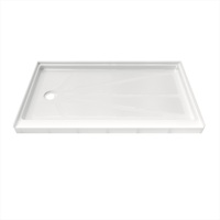 Ventes directes Stone Floor Bac à douche profond pour salle de bain Base de douche en acrylique pour salle de douche