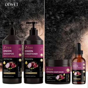 DIWEI Label pribadi 100% Herbal alami memperkuat Anti rambut rontok sampo bawang dan Set Kondisioner - Product Image 5