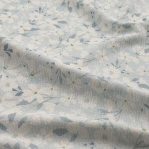 Flores pequeñas personalizadas diseño floral tejido doble gasa crepé Yoryu tela de algodón crepé transpirable para niñas camisas vestidos - Product Image 2