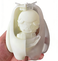 Service de prototypage rapide sur mesure en résine SLA et ABS imprimé en 3D, modèle plastique transparent coloré, conception et usinage en une seule étape