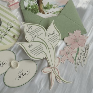 Vanilla Printing Custom Printed Offset Printed 3D <b>Embossed</b> Cotton Paper Invitation <b>Cards</b> Premium Raised <b>Embossing</b> Hot Stamped - Product Image 2