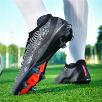 Chaussures de football d'extérieur légères et résistantes à l'usure, tige hybride en PU, semelle antidérapante en TPU, imperméables, professionnelles, automne/hiver