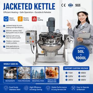 Marmite de cuisson inclinable à double enveloppe, vapeur, gaz et électrique, <span class=keywords><strong>pour</strong></span> confiture de fruits - Product Image 2