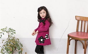 Venta al por Mayor de Ropa Infantil, Vestido Casual de Manga Larga con Lazo para Niñas, de Fábrica China - Product Image 5