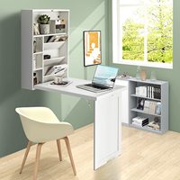 Bureau d'ordinateur flottant mural pliable, économie flottante, bureau mural multifonction, Table de bureau Convertible murale