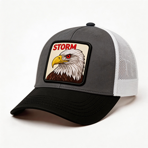 Gorra Trucker de Malla Personalizada de 5 Paneles con Logotipo Bordado, Estilo Moderno para Uso en Exteriores, Gorra Deportiva de Algodón para Verano - Product Image 1