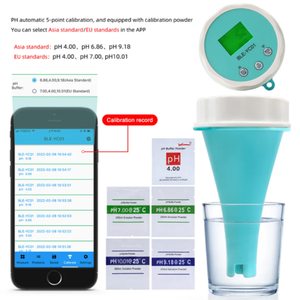 BLE-YC01 intelligent en ligne Blue dent eau <span class=keywords><strong>chlore</strong></span>/<span class=keywords><strong>pH</strong></span>/EC/ORP/TEMP 6 en 1 mètre <span class=keywords><strong>PH</strong></span> mètre haute précision <span class=keywords><strong>testeur</strong></span> de qualité de l'eau - Product Image 4