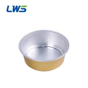 High Quality Sealable Aluminum Foil Cup with Gold Foil Lid Colorful Aluminum Foil Baking Tin For Muffin Cakes