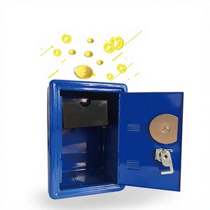 Caja Fuerte Rectangular Metálica con Doble Llave, Mini Caja de Seguridad Personal para Monedas, Efectivo, Joyas y Colecciones, Venta al Por Mayor - Product Image 1