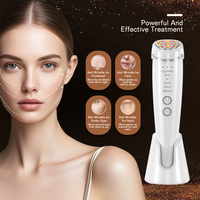 Nueva tecnología 6 en 1 Dispositivo de belleza de electroporación para el rejuvenecimiento de la piel facial Removedor de arrugas Facial y masajeador de cuello Lifting