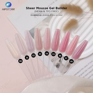 TPO Free Hema Free Sheer Mousse Gel <b>Builder</b> Long Lasting Pink Jelly Mousse Nail Gel Soak off Nail Extension Hard Gel Wholesale - Product Image 2