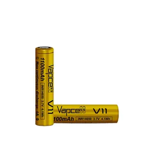 Vapcell v11 14650 1100mah 6A 3.7v 3.6v bateria de iões de lítio 14650 recarregável Li-ion baterias para lanterna 14650 celular
