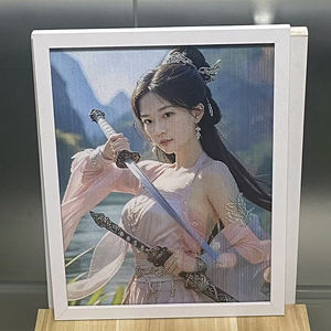 Affiche lenticulaire 3D personnalisée à effet 3D sans lunettes, <span class=keywords><strong>portrait</strong></span> de personnage d'anime, image 3D à effet de basculement, vente en gros - Product Image 5