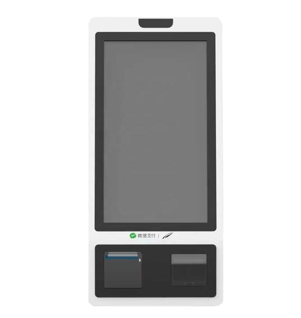 Smart Touch Screen 21.5 Inch Payment Kiosk QR Code Scanner 80mm Printer Pos System for KFC Cafe Restaurants