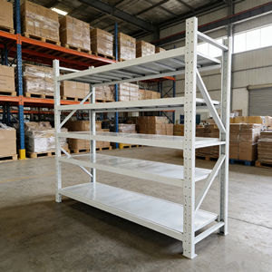 Verstelbare magazijnrekken, ruimtebesparende goederen- en opslagapparatuur, magazijnrekken van staal, verstelbaar. - Product Image 1