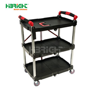 Carrito de Servicio Plegable y Fijable con Construcción Robusta y Manija Suave - Product Image 2
