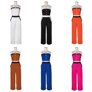 Ensemble de mode J0747 pour <span class=keywords><strong>femme</strong></span>, vêtements de boutique, tenue de rue élégante, haut tube sans manches <span class=keywords><strong>et</strong></span> <span class=keywords><strong>pantalon</strong></span> large, ensemble 2 pièces pour <span class=keywords><strong>femme</strong></span> - Product Image 5