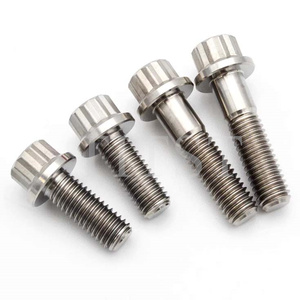 TITST TC4 Titanium Alloy Flange Bolt 12 <strong>Angle</strong> M7X32 Modified Car Flange Wheel Hub <strong>Screw</strong> 12 Point M8 Racing Bolts - Product Image 4