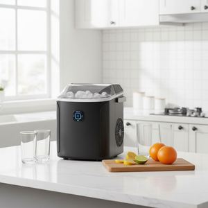 Máquina de Hielo Eléctrica Inteligente para el Hogar, Mini Portátil de 9 Cubos, con Entrada de Agua Embotellada, para Uso Doméstico y en Hoteles - Product Image 5