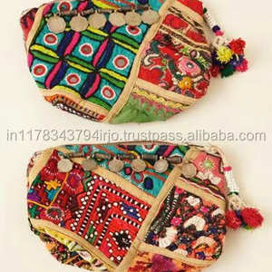 Sac à main de Style Banjara ethnique pour femme, Mini pochette, pour cosmétiques, Style gitane, nouvelle collection - Product Image 4