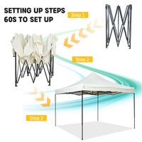 Haute qualité 3*6M Gazebo tissu Pop auvent tente pliante salon commercial publicité extérieure Logo personnalisable éducation d'assurance