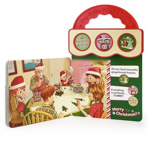 Libro de Sonidos Eléctrico para Bebés de Navidad, Personalizado por Fábrica China, Libro Musical de Aprendizaje Temprano para Niños con Audio - Product Image 6