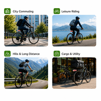 Kit de conversion de vélo électrique 350W 36V avec moteur de moyeu arrière, clignotants et écran LCD8S pour vélos électriques 20, 24, 26, 28 pouces
