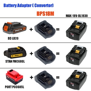 <span class=keywords><strong>Adaptateur</strong></span> de <span class=keywords><strong>batterie</strong></span> BPS18M pour batteries lithium-ion <span class=keywords><strong>Black</strong></span> <span class=keywords><strong>Decker</strong></span> Porter-Cable Stanley 20V, conversion en <span class=keywords><strong>batterie</strong></span> Li-ion BL1830 BL1840 - Product Image 2