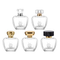 Nouvelle conception de flacon de parfum portable en verre avec bouchon spiralé 100 ml, personnalisable, rechargeable, conteneur vide