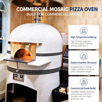 Four à pizza extérieur commercial en briques de terre cuite, grande taille, au bois, au gaz ou électrique, 500 cm, personnalisable, pour boulangerie, modèle Naples